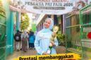 Ratu Siti Ali Nurkhanza Finajmi menunjukkan piala Juara 3 Lomba Pidato PAI Fair 2026 Tingkat Kota Serang usai kompetisi yang berlangsung pada 10 Juni 2026.