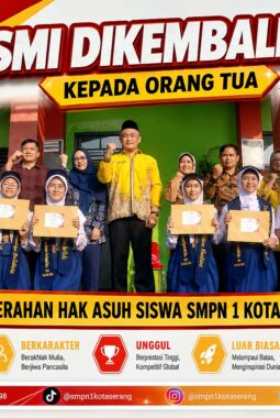 “Bukan Sekadar Perpisahan…” 507 Siswa Angkatan 73 SMPN 1 Kota Serang Resmi Dikembalikan kepada Orang Tua