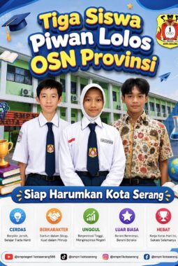 Tiga Siswa Piwan Lolos OSN Provinsi, Siap Harumkan Kota Serang
