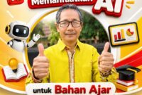Banner resmi SMP Negeri 1 Kota Serang yang menampilkan semangat inovasi pendidikan berbasis Artificial Intelligence (AI). Menggambarkan guru kreatif dengan latar hijau alami dan elemen visual edukatif yang mencerminkan pembelajaran interaktif dan personal di era digital.