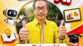Banner resmi SMP Negeri 1 Kota Serang yang menampilkan semangat inovasi pendidikan berbasis Artificial Intelligence (AI). Menggambarkan guru kreatif dengan latar hijau alami dan elemen visual edukatif yang mencerminkan pembelajaran interaktif dan personal di era digital.