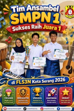 Berbekal Improvisasi dan Keberanian, Tim Ansambel SMPN 1 Sukses Raih Juara 1 FLS3N Kota Serang 2026!