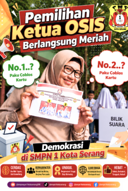 Demokrasi di SMPN 1 Kota Serang: Pemilihan Ketua OSIS Berlangsung Meriah